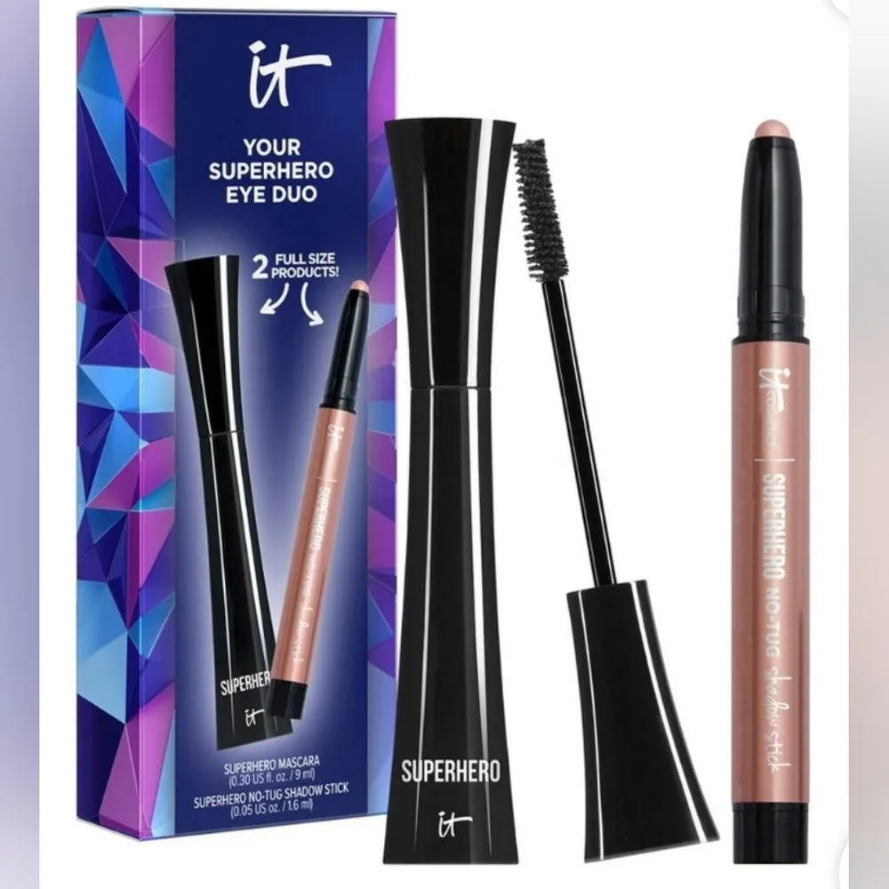 It Cosmetics Superhero Eye Duo Mascara/Eye Shadow Kit NEW